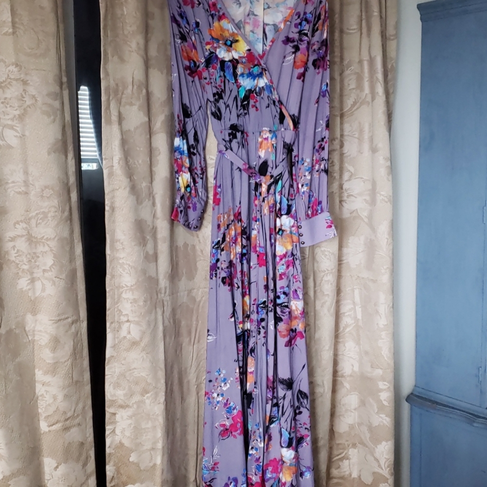 Long colorful maxi dress by Jodifl, size Medium